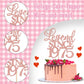 Rssta i Cake Topper Glitter Legend Since 1975, Rose Gold, Model XM310, for 50th Birthday and Anniversary Celebrations