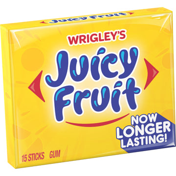 Juicy Fruit Original Chewing Gum, 15 Piece Pack (20 Packs)