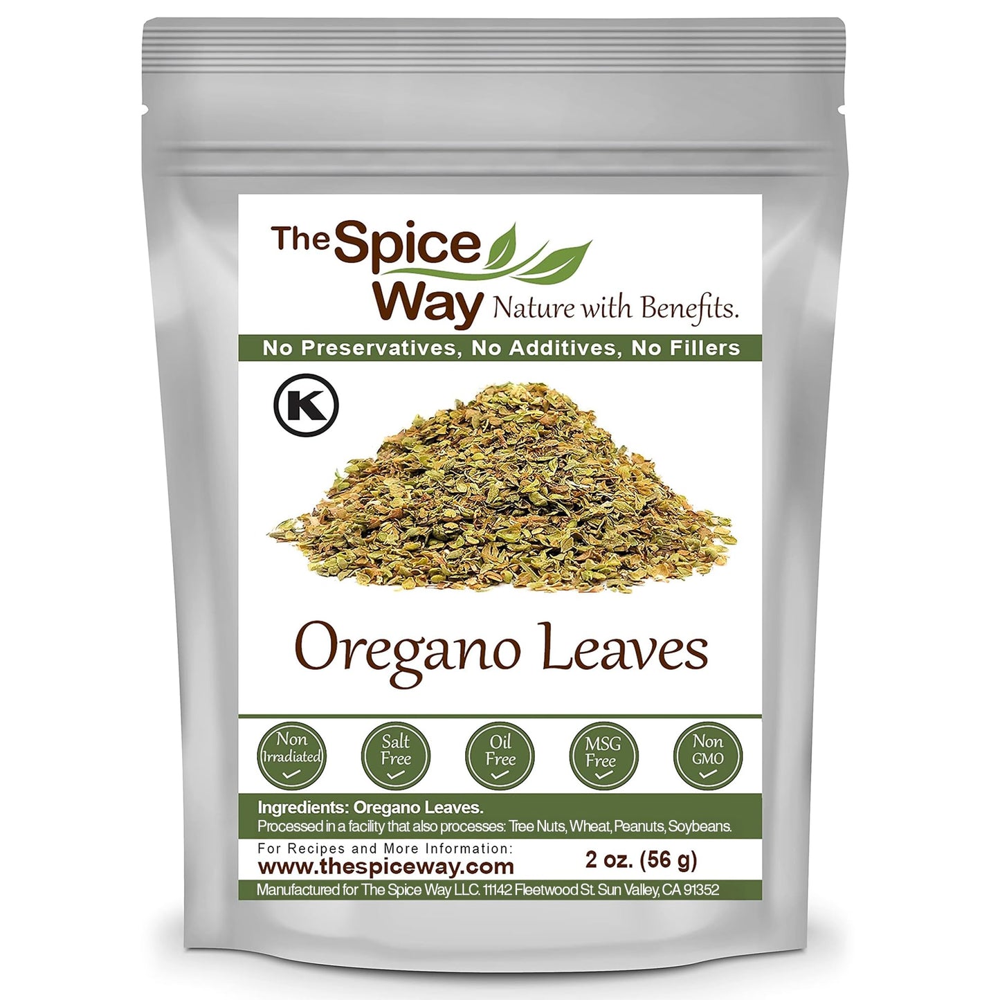 The Spice Way Oregano Leaves - (2 Oz) Dried Oregano Herb Leaf