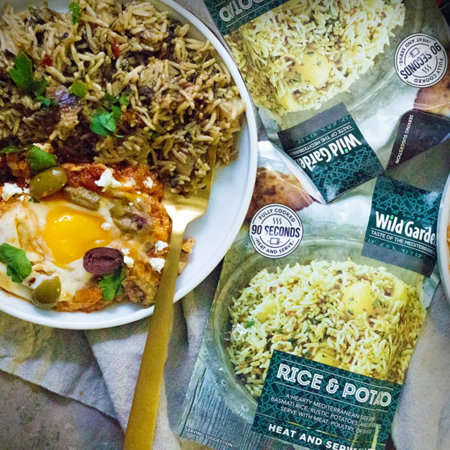 Wild Garden Heat And Serve Pilaf, Rice & Potato, Fully Cooked, Ready To Eat, Microwavable 8.8 Oz, 6 Pack