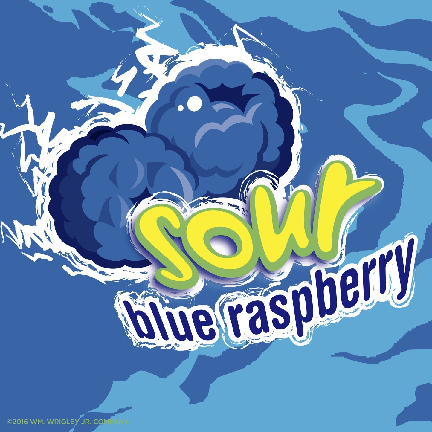 Hubba Bubba Sour Blue Raspberry Bubble Gum, 5 Piece (Pack of 18)