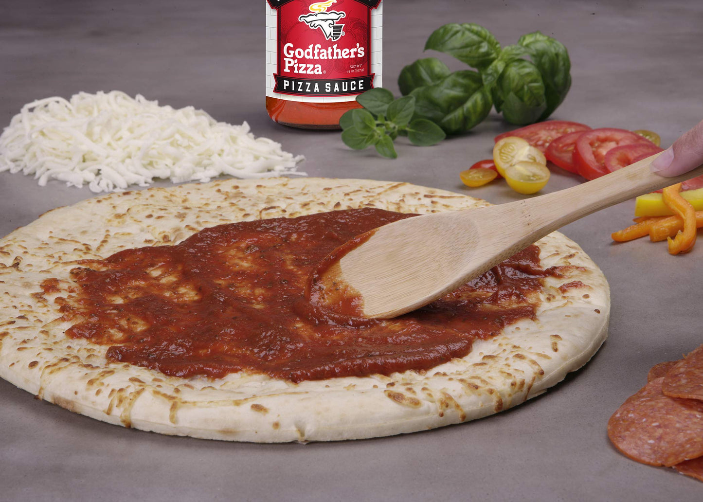 Godfathers Pizza Sauce 14Oz (3-Pack) No Added Sugar Restaurant Style Italian Pizza Sauce