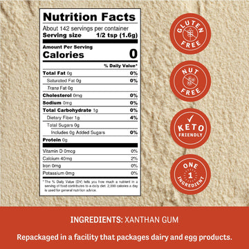 Judee'S Xanthan Gum - 8 Oz - Baking Supplies - Delicious And 100% Gluten-Free - Great For Keto Syrups, Soups, And Sauces - Enhan
