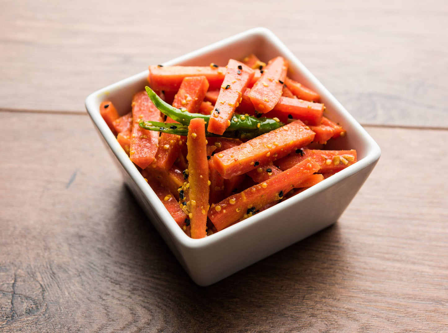 Green Jay Gourmet Spicy Pickled Carrot Sticks In A Jar - Fresh Hand Jarred Vegetables For Cooking & Pantry - Home Grown Pre-Prep