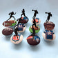 36 Pcs Rugby Ball Cupcake Toppers Football Players Sport Cupcake Picks Super Rugby Sports Theme Baby Shower Birthday Party Cake
