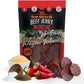 Top Notch Jerky Wagon Wheels - High Protein Beef Jerky Snacks for Kids & Adults - 16 Ounce Pack - Hot & Sweet Flavor