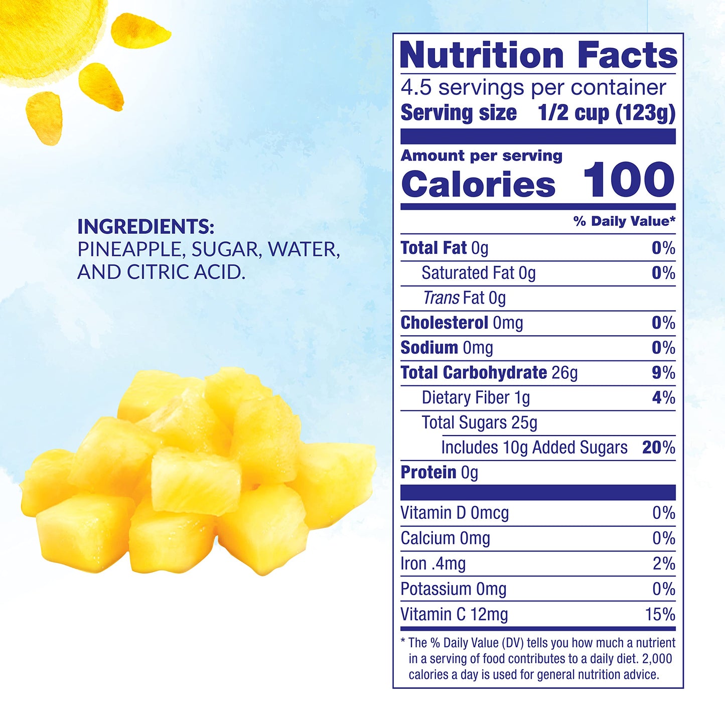 Dole Canned Fruit, Crushed Pineapple In Heavy Syrup, Gluten Free, Pantry Staples, 20 Oz, 12 Count, Packaging May Vary