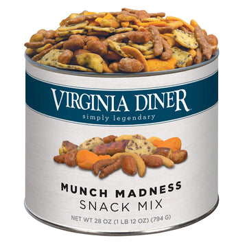 Virginia Diner - Munch Madness Honey Cheddar Crunch Snack Mix, 28 Ounce Favorite Snacking Bar Mix Sharing Size Savory Treat