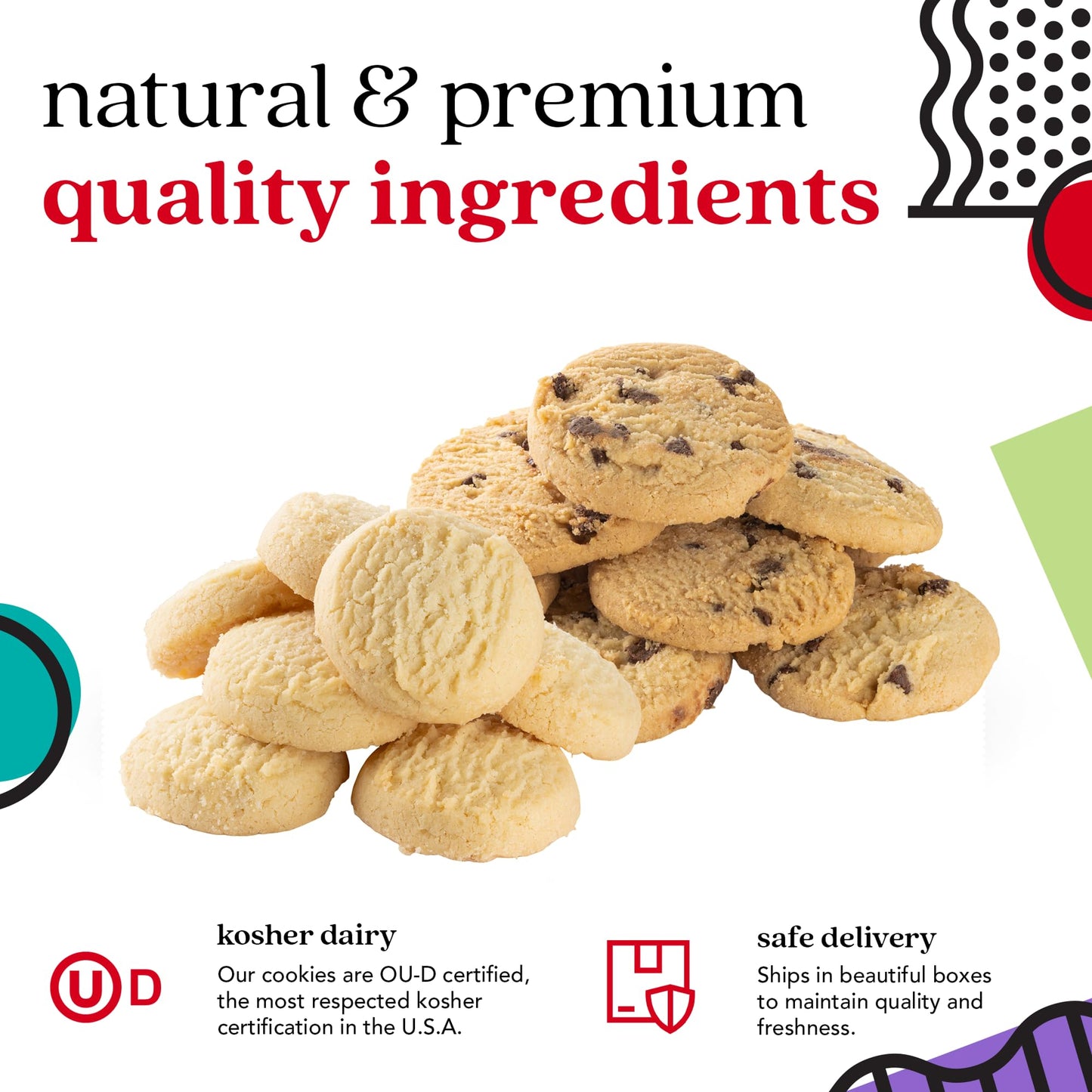 Davids Cookies Happy Birthday Gift Sampler Tin – Crunchy Gourmet Cookies – Bakery Snack Gift For Birthdays, Celebrations And Special Occasions – Shortbread Cookies