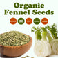 Food to Live Organic Fennel Seeds - Non-GMO, Vegan, Kosher, 4 Ounces
