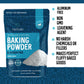 Herbaila Aluminum Free Baking Powder, 16oz Double Acting Leavening Agent, Non-GMO, Made in Canada, Perfect for Cooking and Baking