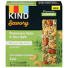 KIND Savory Nut Bars, Rosemary & Sea Salt, Gluten Free, 6g Protein, 6 Count, 1.4 oz, Green/Brown