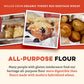 Sunrise Flour Mill Organic White Flour - USDA Non-GMO, High Protein, Unbleached, 32 oz - Perfect for Baking, White Color
