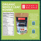Oceans Balance Kombu Sea  - Organic Whole Leaf - Keto & Vegan Friendly - 1oz Bag, Pack of 3