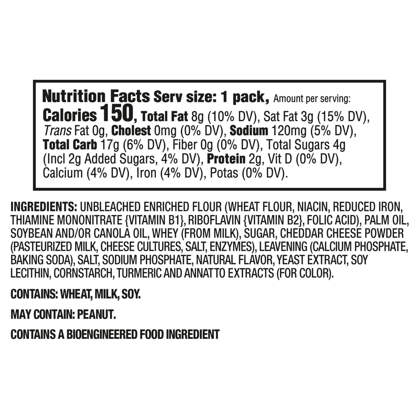 RITZ Bits Cheese Sandwich Crackers, Bulk Lunch Snacks, 48 Snack Packs (4 Boxes)
