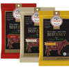Premium Aufschnitt Beef Jerky - Grass Fed, Low Sodium, Keto Friendly - 3 Pack Variety