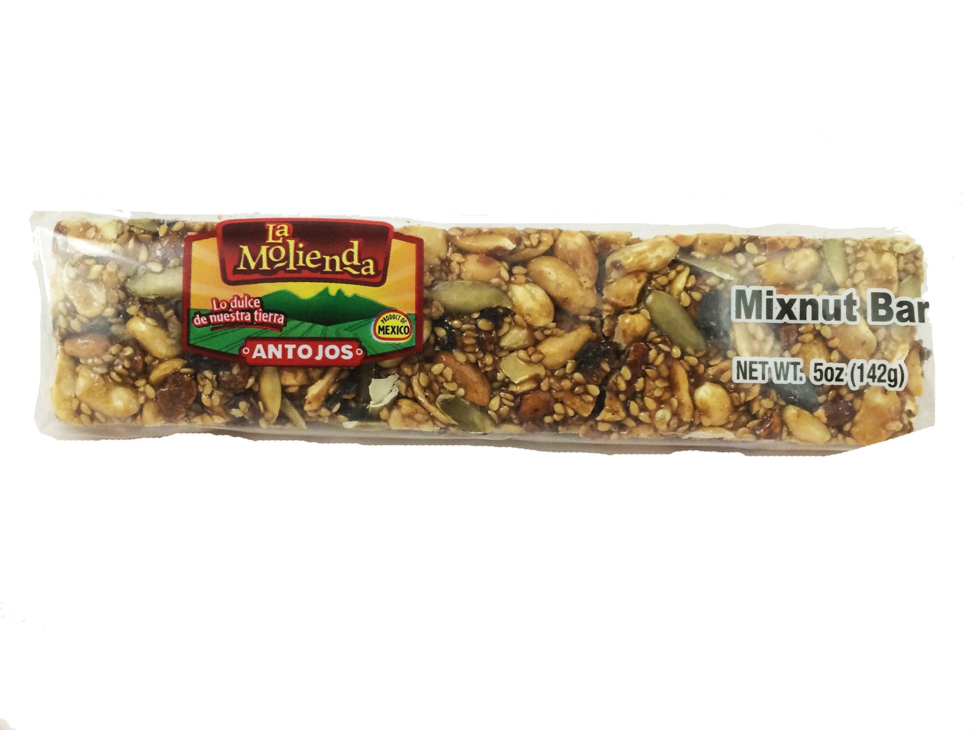 La Molienda Jumbo Mixnut Bar, 5 Oz, 8 Count, Nut Bar Snack