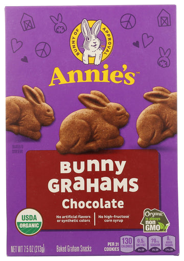 Annies Homegrown Chocolate Bunny Grahams 7.5 Oz