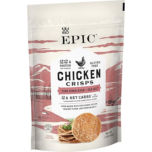 Epic Pink Himalayan Sea Salt Chicken Crisps 1.5 Oz