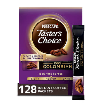 Nescafe Tasters Choice Instant Coffee  Colombian  16 count (Pack of 8)