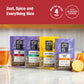 Tiesta Tea - 4 Autumnal Blends | Enhanced Loose Leaf Tea Blend | Non-Caffeinated Tea | Make Hot Or Iced | Pouch Of Pumpkin Spice, Cozy Chai, Chamomile Mint, Meyer Lemon Zest - Pack Of 4