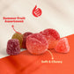Sour Fruit Jelly Candy Mix | 1 Pound Bag | Vegan Gummies with Real Fruit Puree | Cherry  Watermelon  Peach | Gelatin Free Plant Based Texture | No Artificial Colors or Flavors | Dye Free Candy