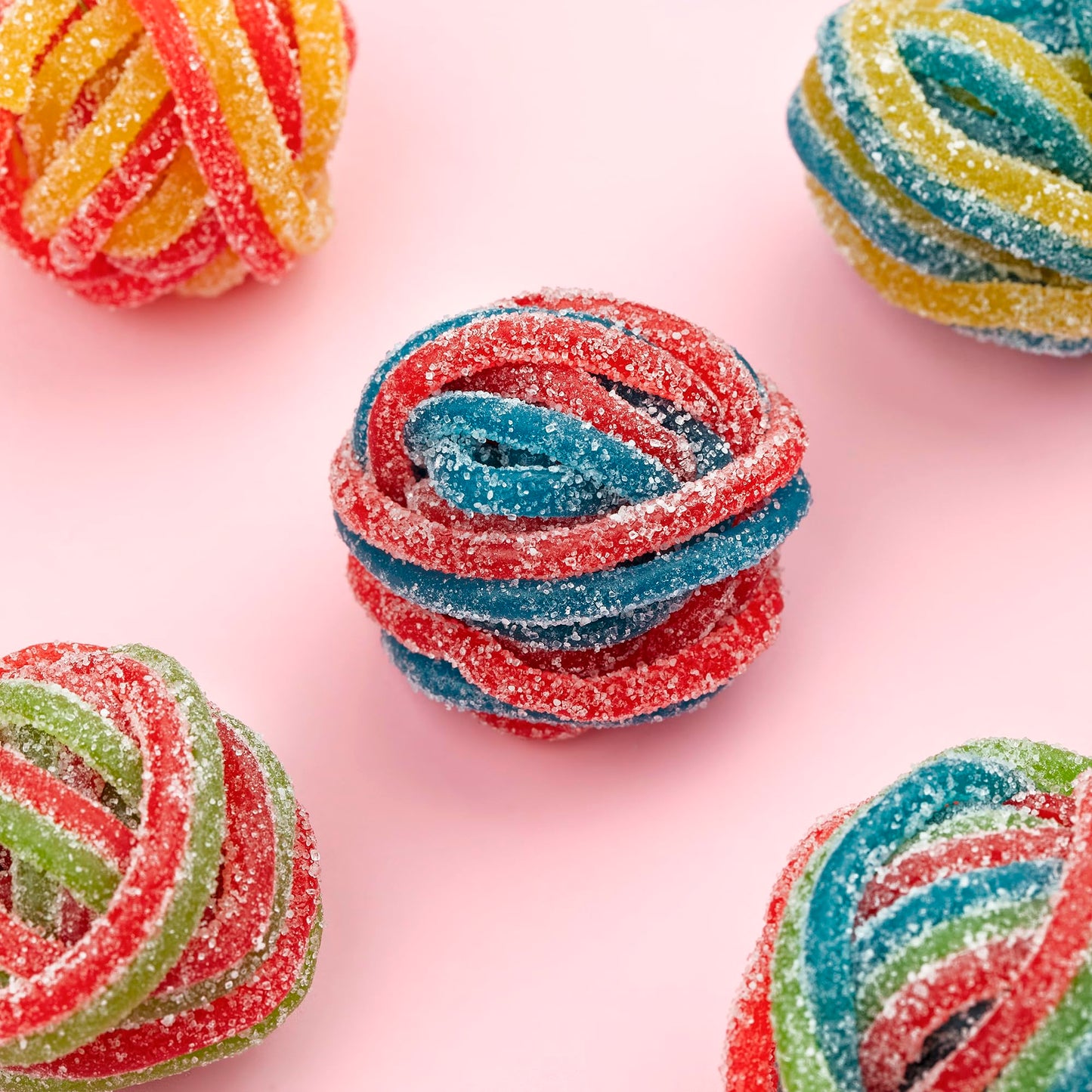 Kervan Sour Rainbow Licorice Laces - 2 lb Bulk Candy for Decorating Baked Goods and Fun Snacks
