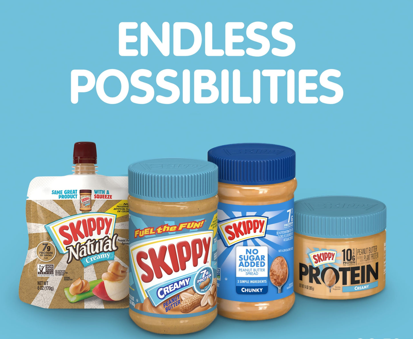 Skippy Super Chunk Extra Crunchy Peanut Butter, 64 Ounce