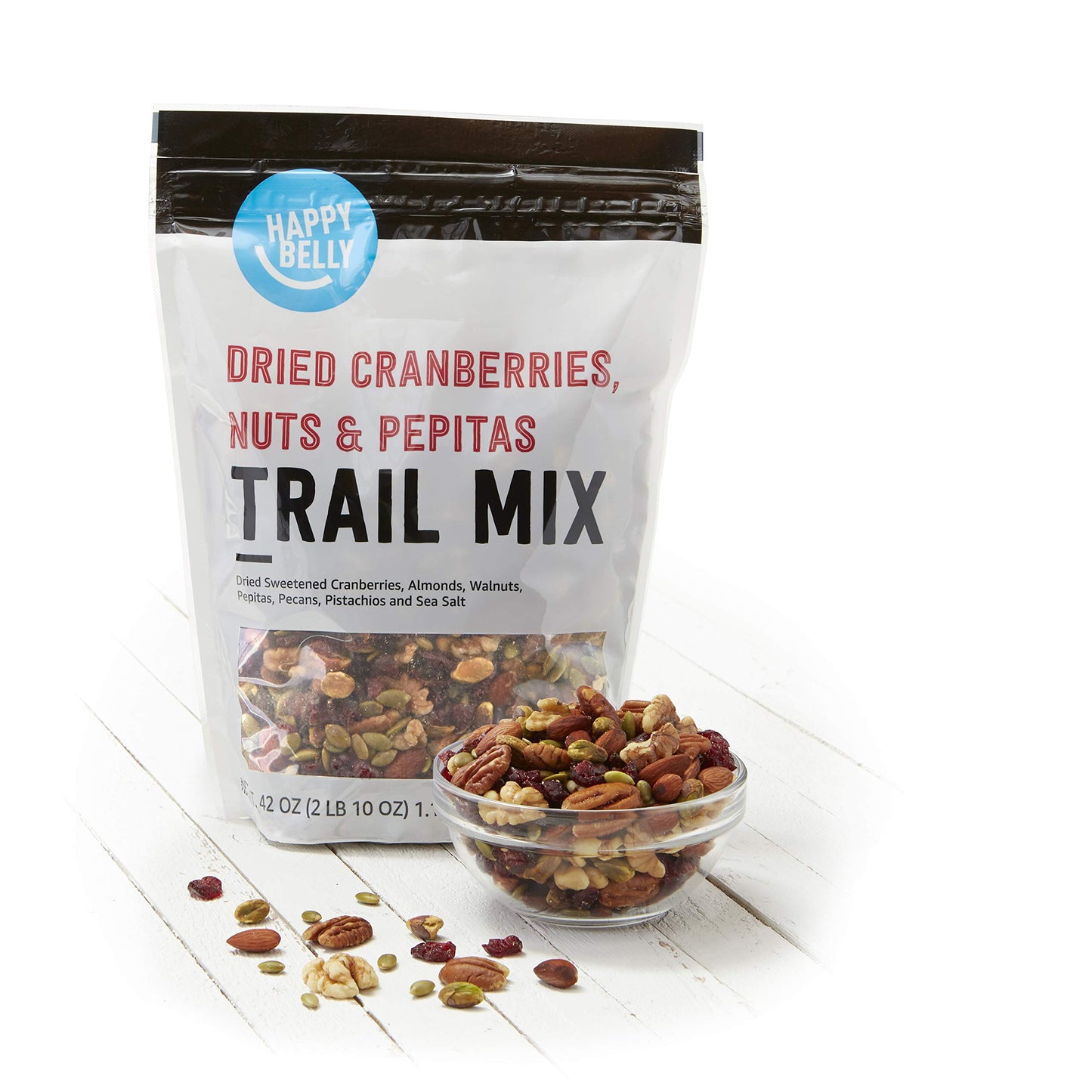 Happy Belly Dried Cranberries, Nuts & Pepitas Trail Mix, 42 Ounce, Pack of 1