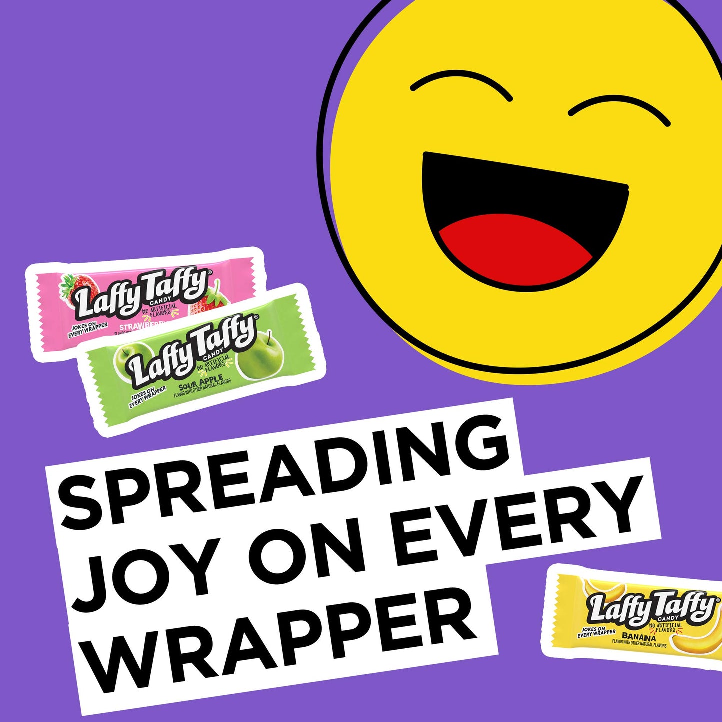 Laffy Taffy Candy, Assorted Fruit Flavors, Individually Wrapped Mini Bars, 6 Ounce Bag (Pack of 2)