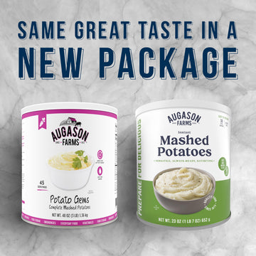 Augason Farms Instant Mashed Potatoes Can, Emergency Food Supply, Everyday Meals, 30 Servings