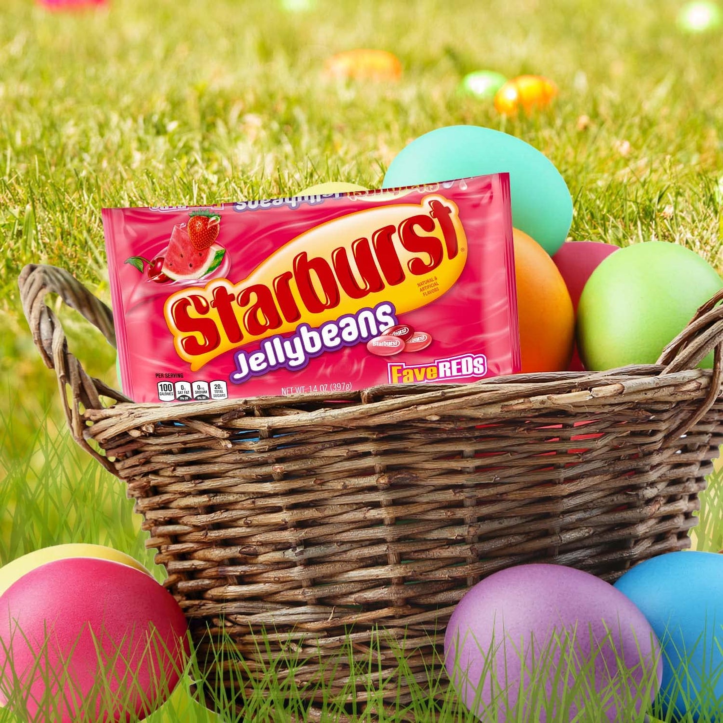 Starburst Favereds Jelly Beans Easter Candy Gifts, 14 Oz
