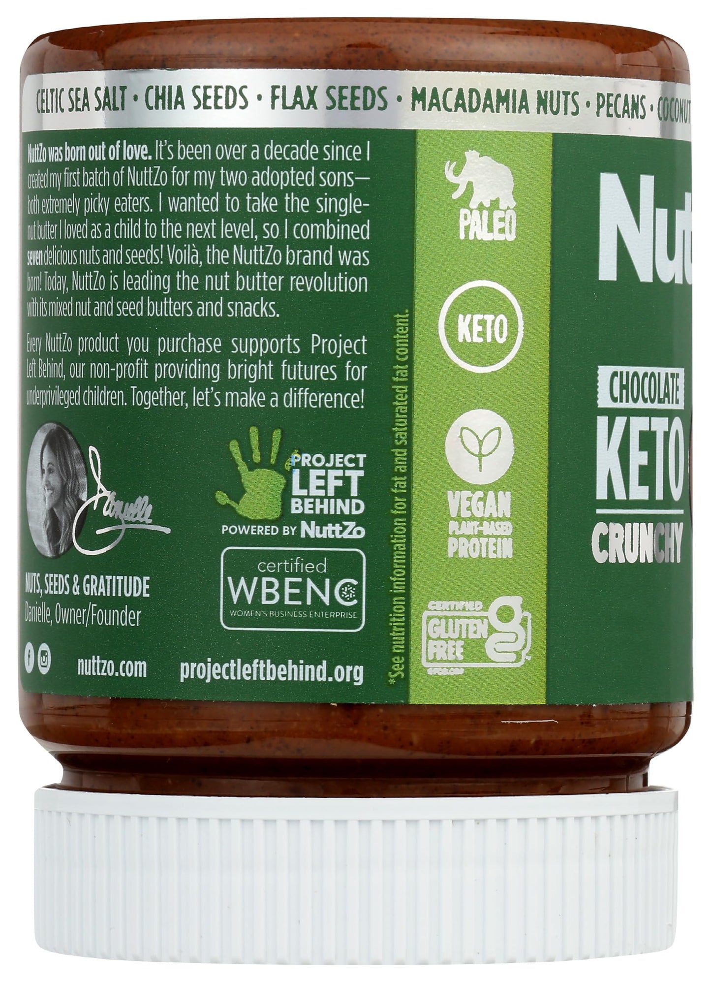 NuttZo Coconut Almond Dark Chocolate Keto Mixed Nut and Seed Butter | 7 Nuts & Seeds Blend, Keto-Friendly, Gluten-Free, Vegan, K