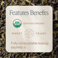 Rishi Tea Jasmine Green Tea - Organic Sachet Tea Bags, Caffeinated Scented Chinese Green Tea with Floral Aroma & Taste - 15 Coun