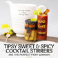Sable & Rosenfeld Sweet & Spicy Cocktail Stirrers, Pickled Vegetables Skewers, 16 Fl Oz (Pack of 1)