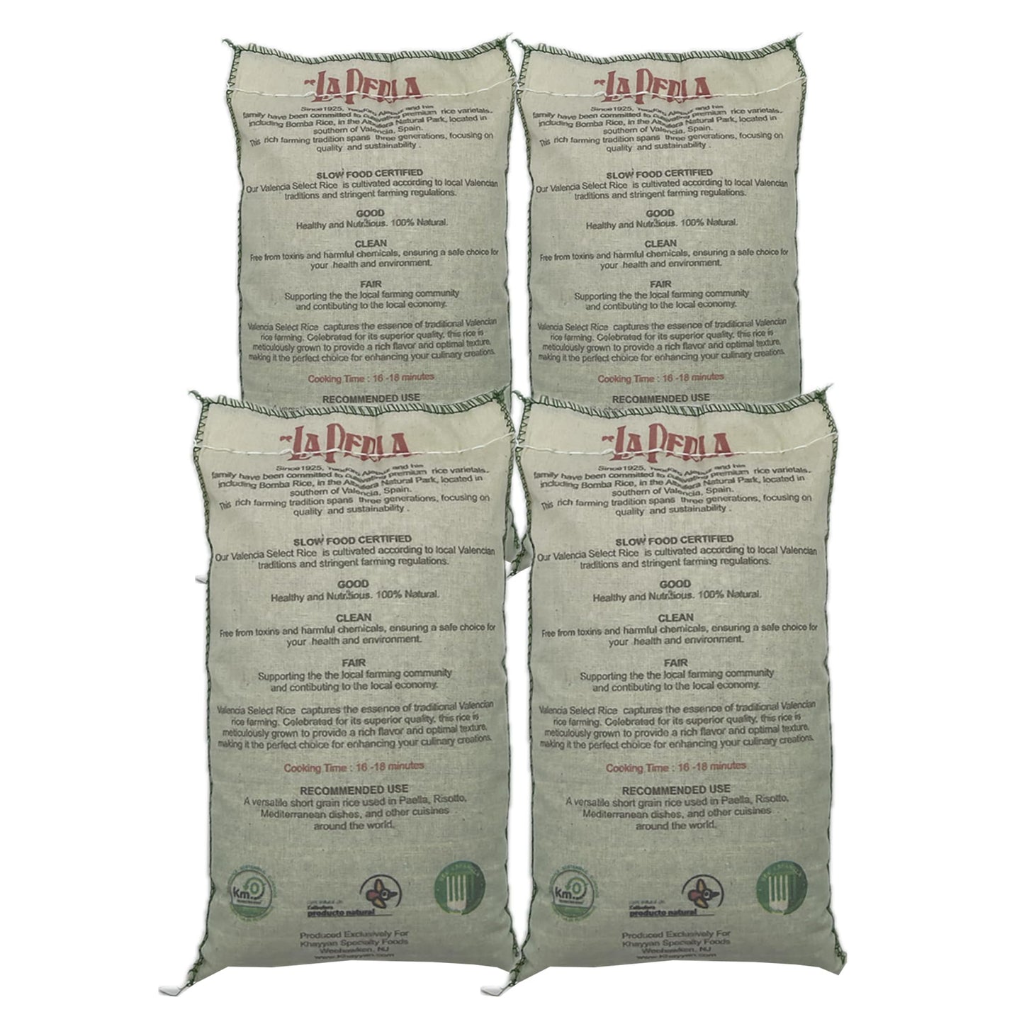 La Perla | Paella Rice | Valencia Select | Denomination Of Origin Valencia Spain | Slow Food Valencia Certified | Ideal For All