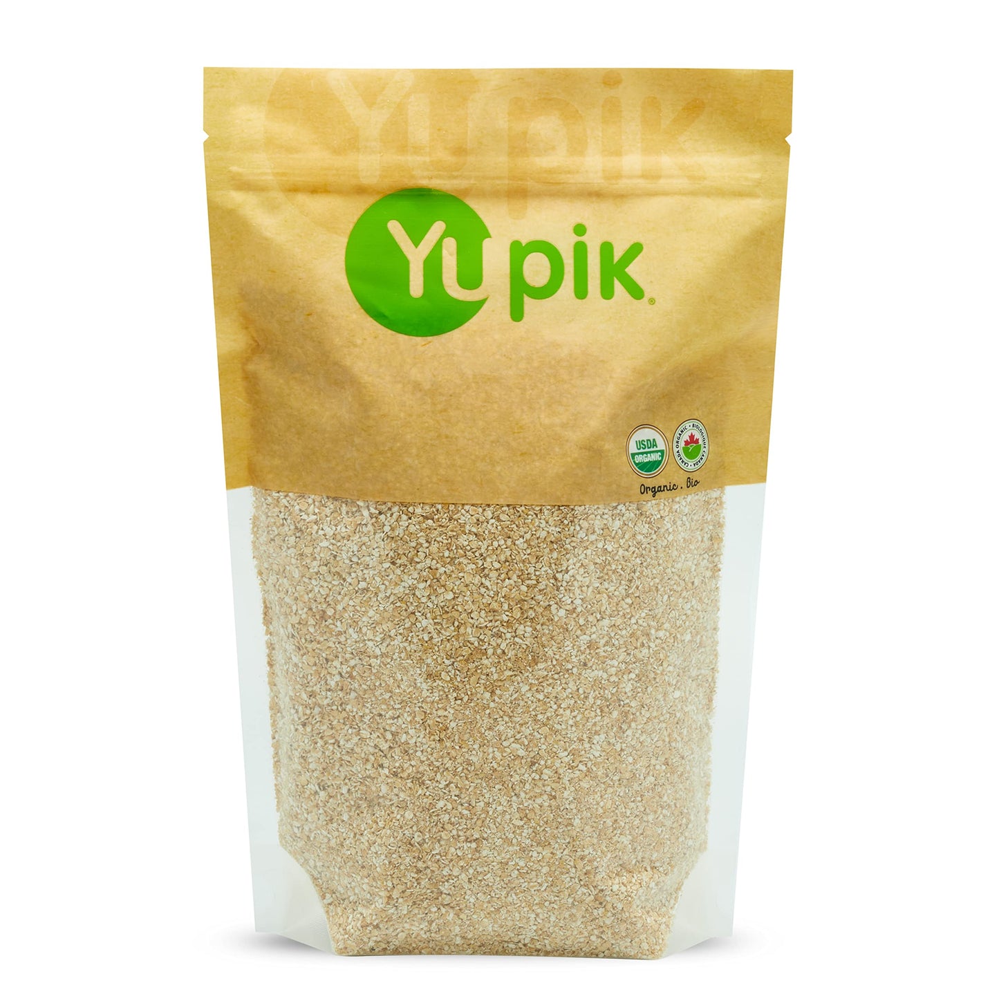 Yupik Organic Oat Bran, Gluten-Free, 2.2 lb (35.2 oz), Pack of 6, Non-GMO, Kosher, Vegan, Raw, Made from Hull of Whole Grain Oat