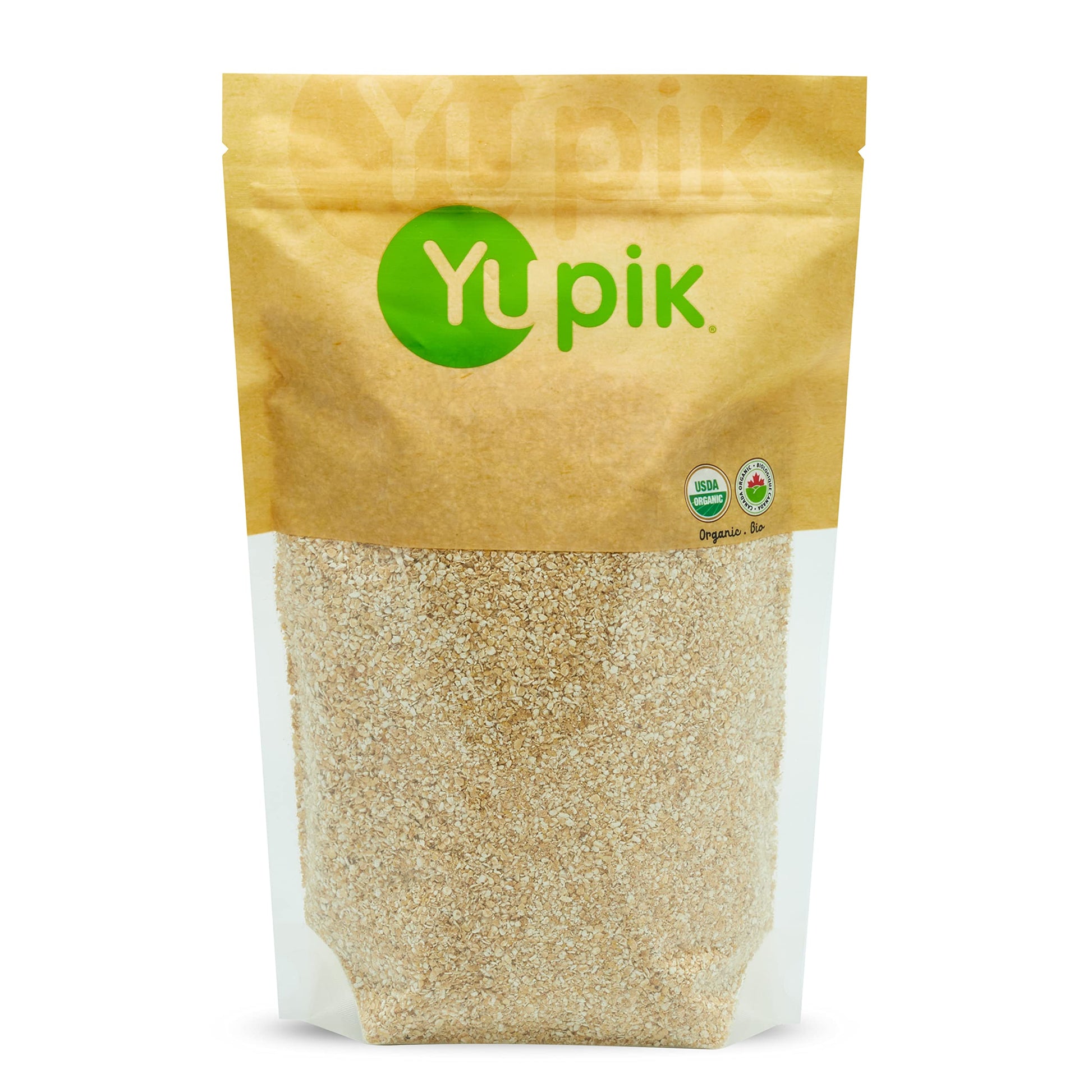 Yupik Organic Oat Bran, Gluten-Free, 2.2 lb (35.2 oz), Pack of 6, Non-GMO, Kosher, Vegan, Raw, Made from Hull of Whole Grain Oat