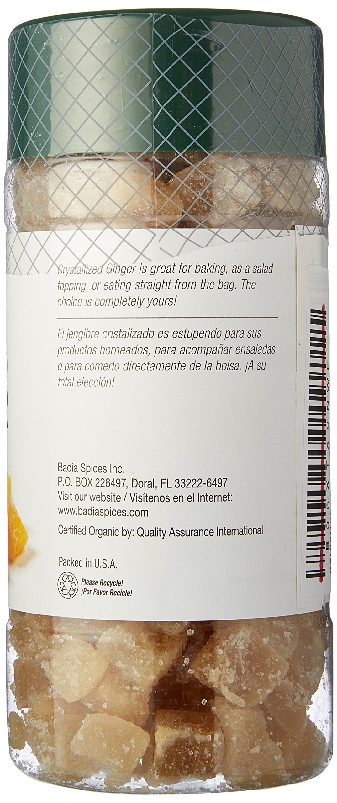 Badia Crystallized Ginger 10 Oz Pack Of 3