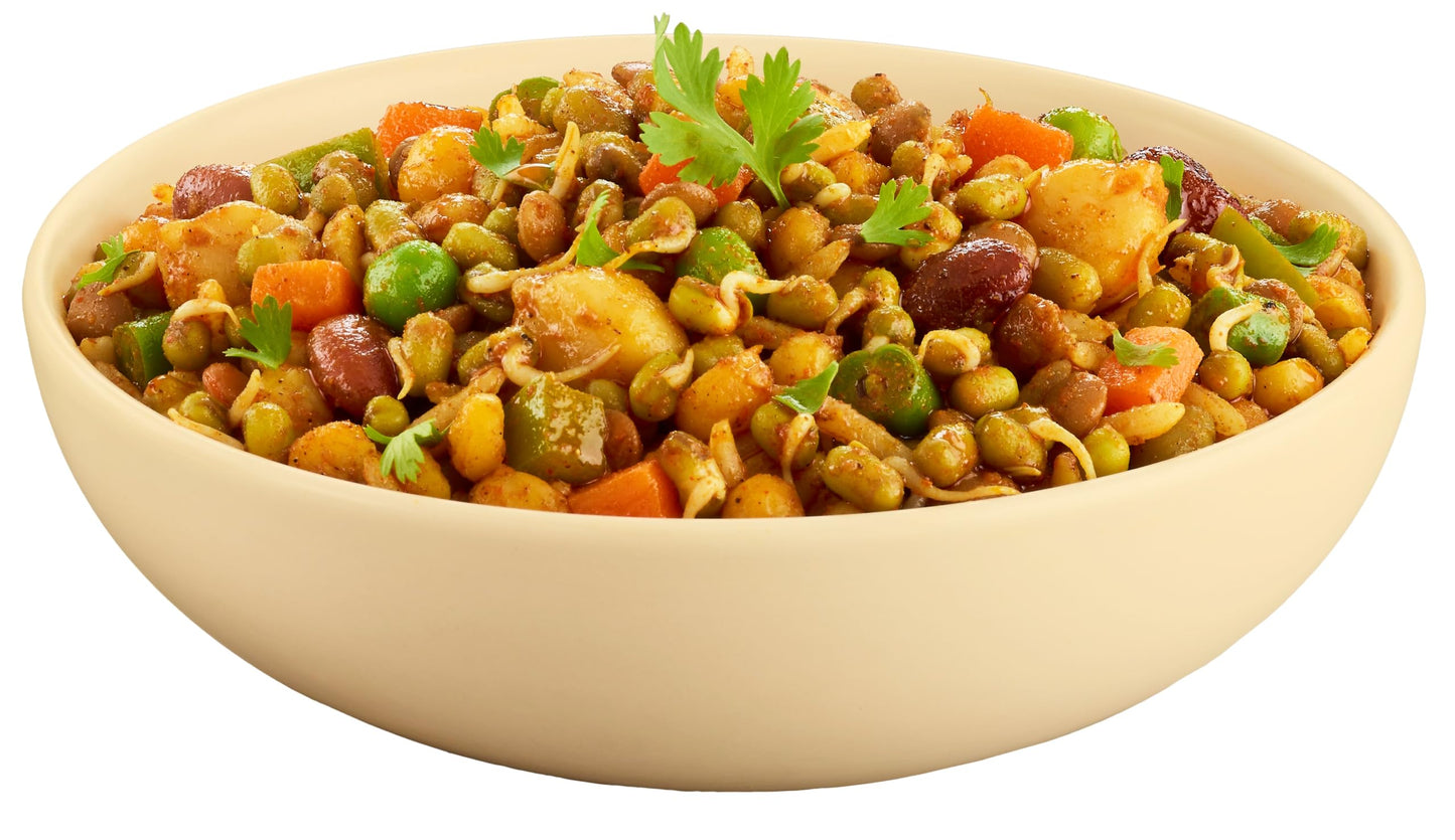 Aahanas Sprouted Power Protein Bowl - Coconut & Ginger -18g Plant-Protein | Gluten Free, High Fiber Meals, Kosher, Vegan Food,