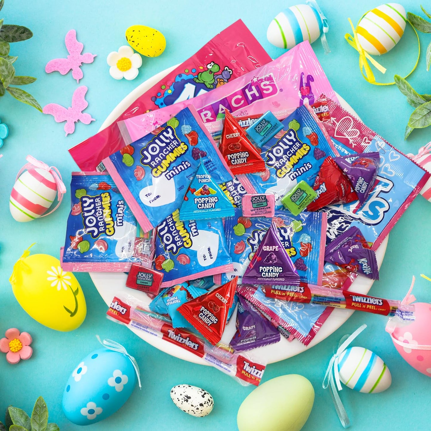 Easter Candy Bulk Variety Mix - 3 Lb Assorted Fruity And Chewy Candy For Egg Hunts, Easter Basket Fillers, Party Favors, And Spr