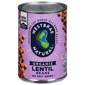 Westbrae Foods Organic Lentils Beans - Case of 12-15 oz.12