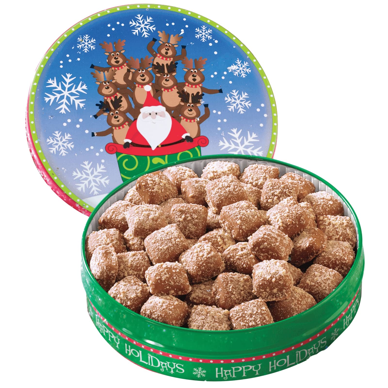 The Swiss Colony Mini Butter Toffee - Crispy and Tender Toffee Milk Chocolate Covered with Almonds