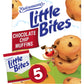Entenmanns Little Bites Chocolate Chip Muffins, Pouches of Mini Muffins 8.25 oz, 5 Count