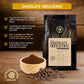 Christopher Bean Coffee Chocolate Indulgence Decaf Ground Coffee, 100% Arabica, 12-Ounce Bag, No Sugar, No Fats, Non-GMO Flavorings