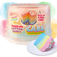 PartyPuffs Cotton Candy Cake - 4 Servings - Sliceable Celebration Cake With Strawberry  Blue Raspberry  Lemon & Green Apple Flavors - Fun Party Dessert With Crunchy Marshmallow Bits - Gluten-Free Treat & Made in USA - 4oz