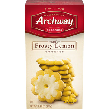 Archway Cookies, Soft Frosty Lemon Cookies, 9.25 Oz (Pack Of 9)