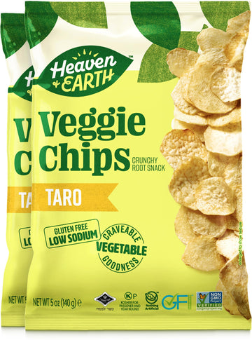 Heaven & Earth Taro Chips, 5Oz (2 Pack)