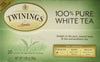 Twinings White Tea, 100% Natural Fujian Chinese Tea With A Light & Fresh Delicate Flavor, White Tea - Box Of 20 Tea Bags