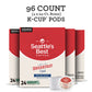 Seattles Best Coffee Medium Roast K-Cup Pods Breakfast Blend 24 Count Pack of 4 (96 Pods Total)